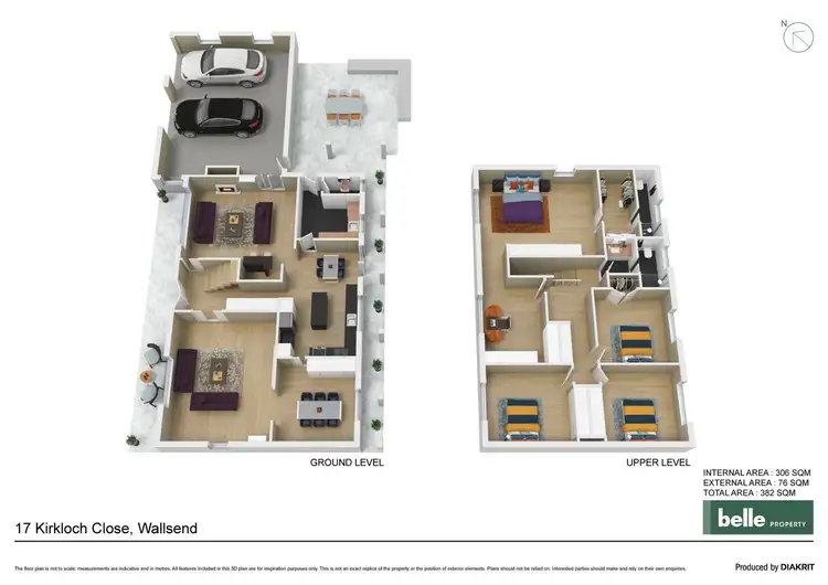 Floorplan of Homely house listing, 17 Kirkloch Close, Wallsend NSW 2287