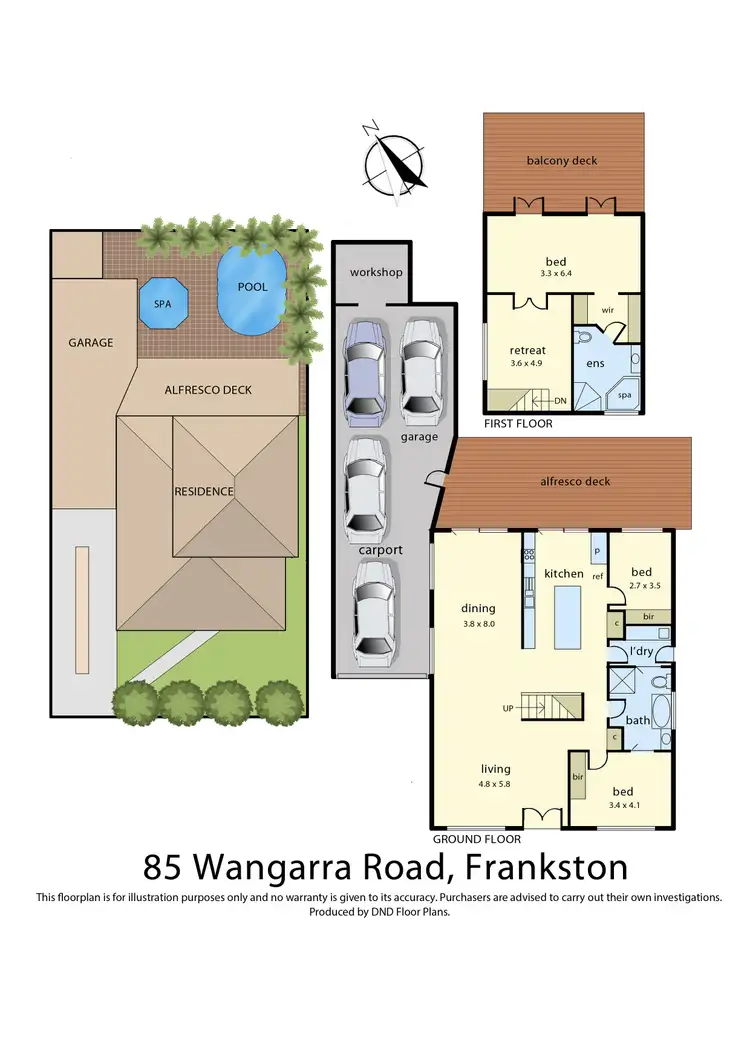 Floorplan of Homely house listing, 85 Wangarra Road, Frankston VIC 3199