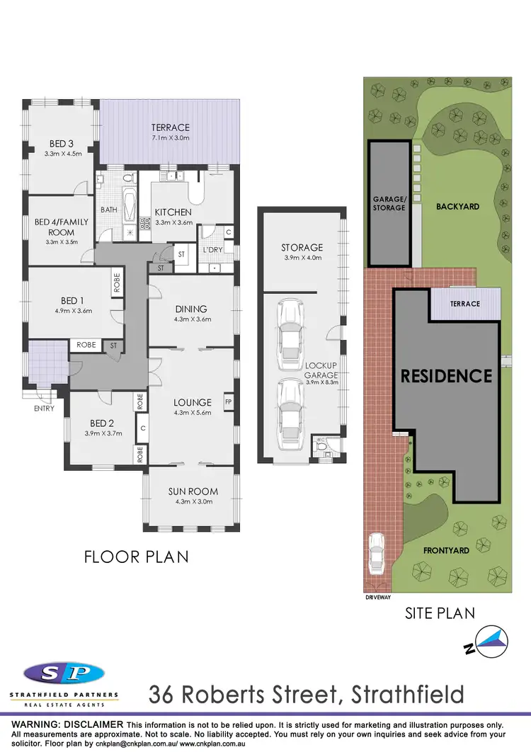 Floorplan of Homely house listing, 36 Roberts Street, Strathfield NSW 2135