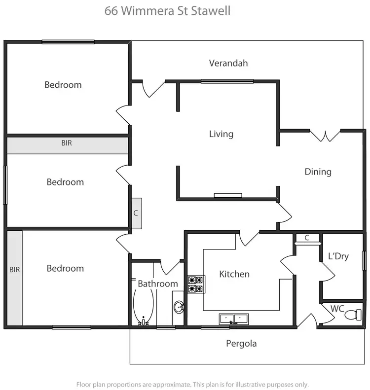 Floorplan of Homely house listing, 66 Wimmera Street, Stawell VIC 3380
