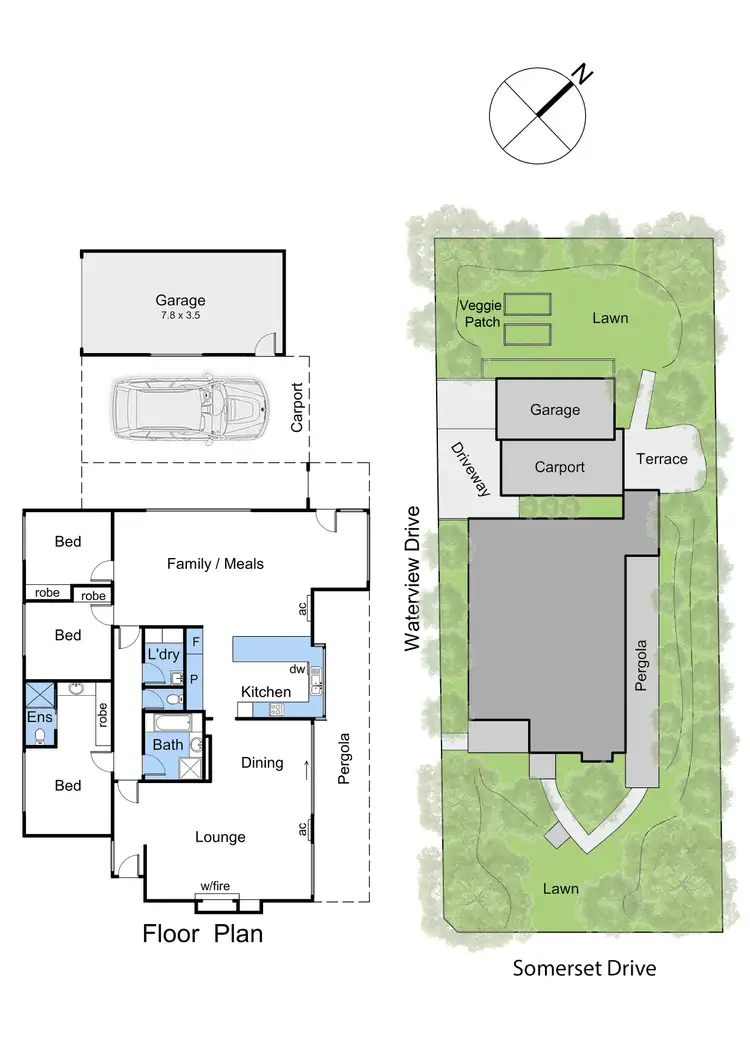 Floorplan of Homely house listing, 21 Somerset Drive, Mount Martha VIC 3934