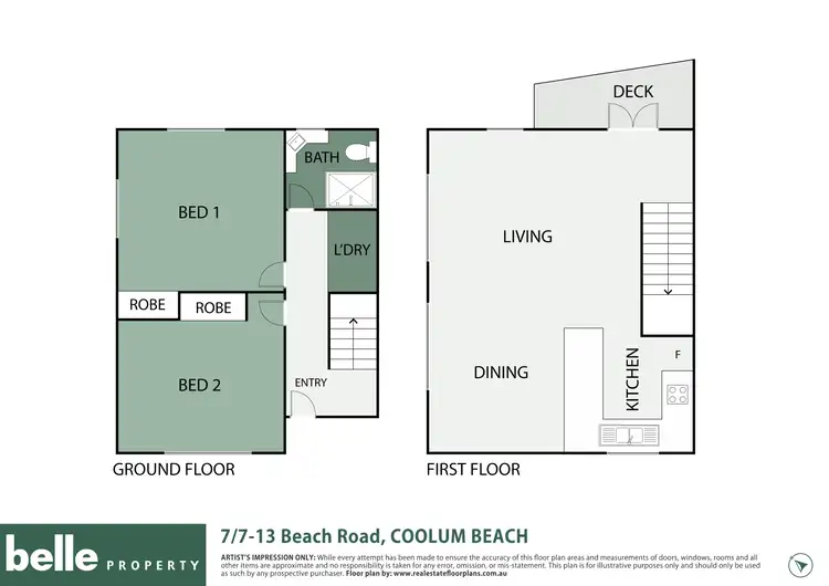 Floorplan of Homely unit listing, 7/13 Beach Road, Coolum Beach QLD 4573