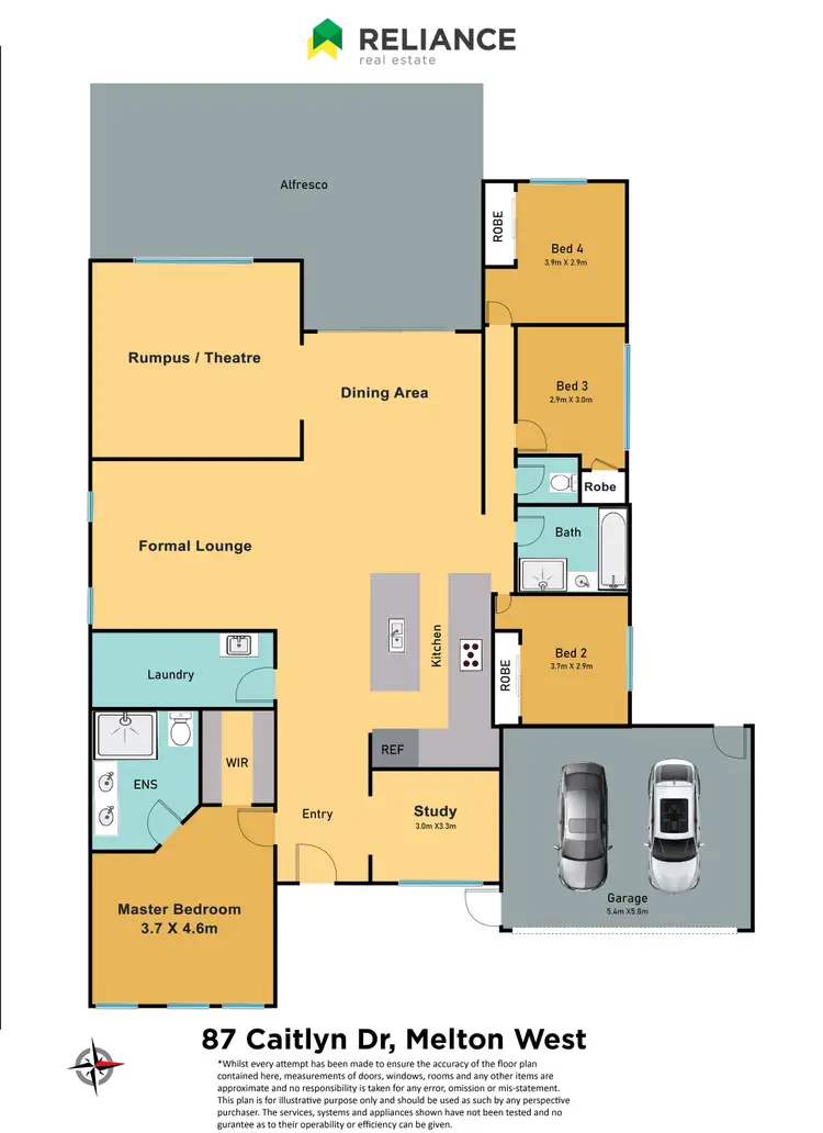 Floorplan of Homely house listing, 87 Caitlyn Drive, Harkness VIC 3337
