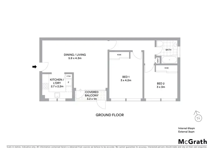Floorplan of Homely unit listing, 13/124 Chuter Avenue, Ramsgate Beach NSW 2217