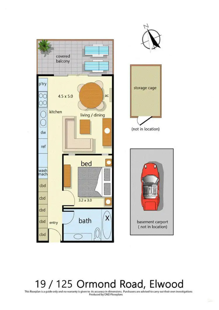 Floorplan of Homely apartment listing, 19/125 Ormond Road, Elwood VIC 3184