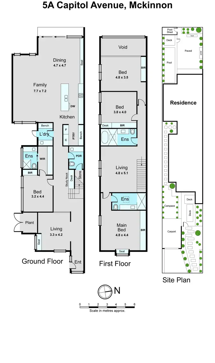 Floorplan of Homely townhouse listing, 5A Capitol Avenue, Mckinnon VIC 3204