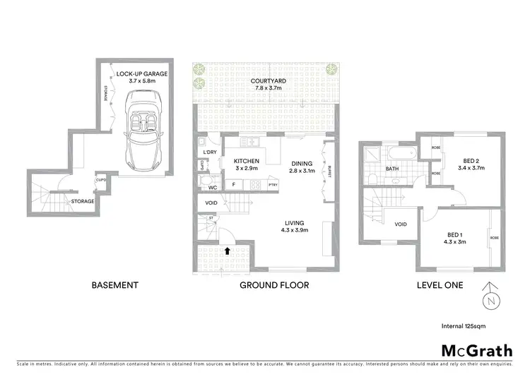 Floorplan of Homely townhouse listing, 4/77 Kurnell Road, Cronulla NSW 2230