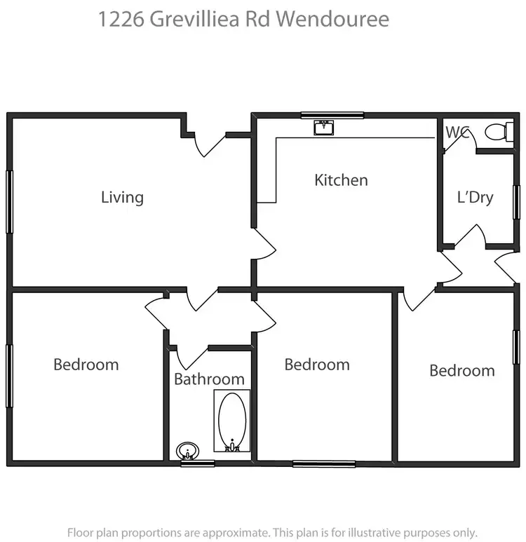 Floorplan of Homely house listing, 1226 Grevillea Road, Wendouree VIC 3355