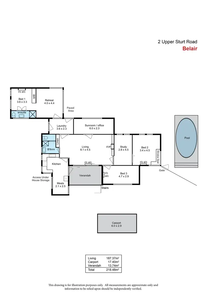 Floorplan of Homely house listing, 2 Upper Sturt Road, Belair SA 5052
