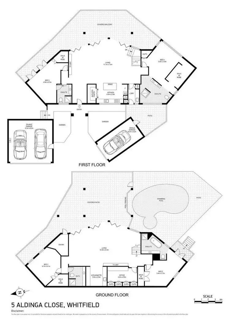 Floorplan of Homely house listing, 5 Aldinga Close, Whitfield QLD 4870