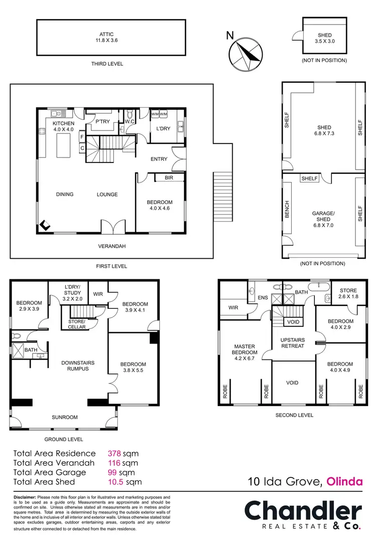 Floorplan of Homely house listing, 10 Ida Grove, Olinda VIC 3788
