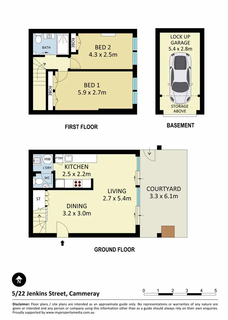 Floorplan of Homely apartment listing, 5/22 Jenkins Street, Cammeray NSW 2062
