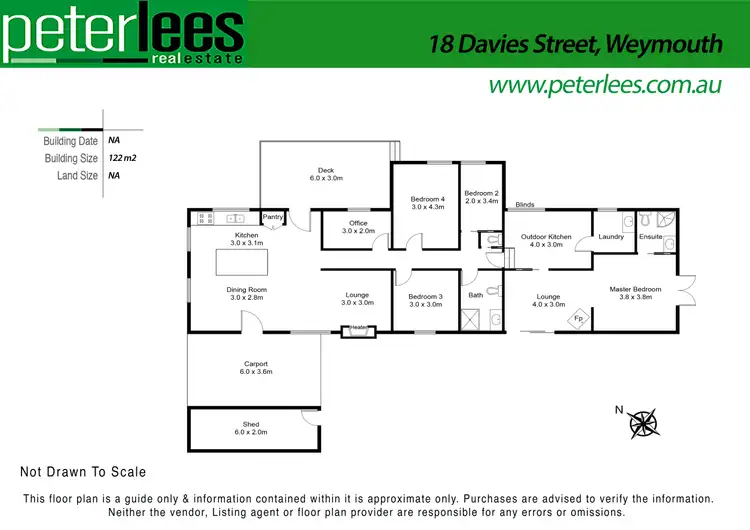 Floorplan of Homely house listing, 18 Davies Street, Weymouth TAS 7252