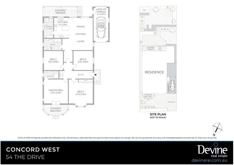 Floorplan of Homely house listing, 54 The Drive, Concord West NSW 2138