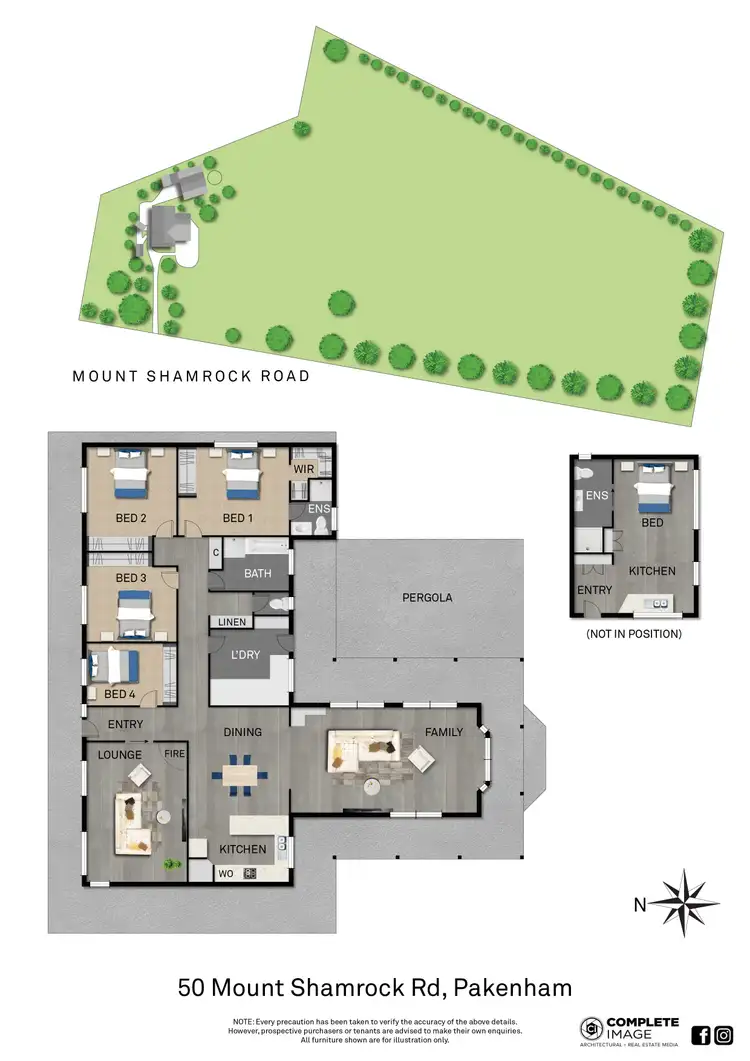 Floorplan of Homely house listing, 50 Mount Shamrock Road, Pakenham VIC 3810