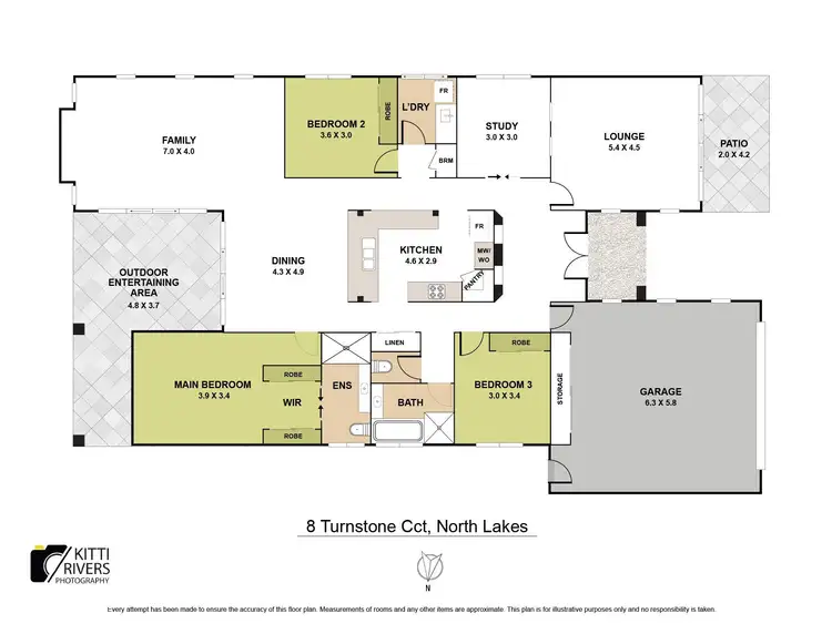 Floorplan of Homely house listing, 8 Turnstone Circuit, North Lakes QLD 4509