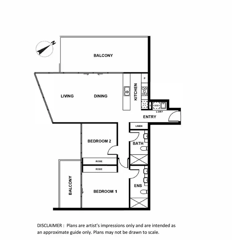 Floorplan of Homely apartment listing, 126/11 Trevillian Quay, Kingston ACT 2604