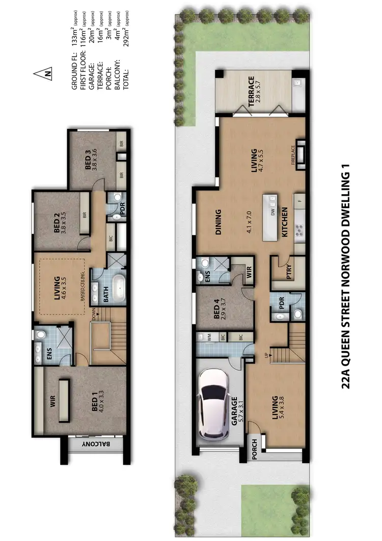 Floorplan of Homely house listing, 1/22A Queen Street, Norwood SA 5067