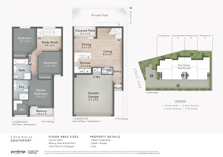Floorplan of Homely townhouse listing, 2/5 Enid Avenue, Southport QLD 4215