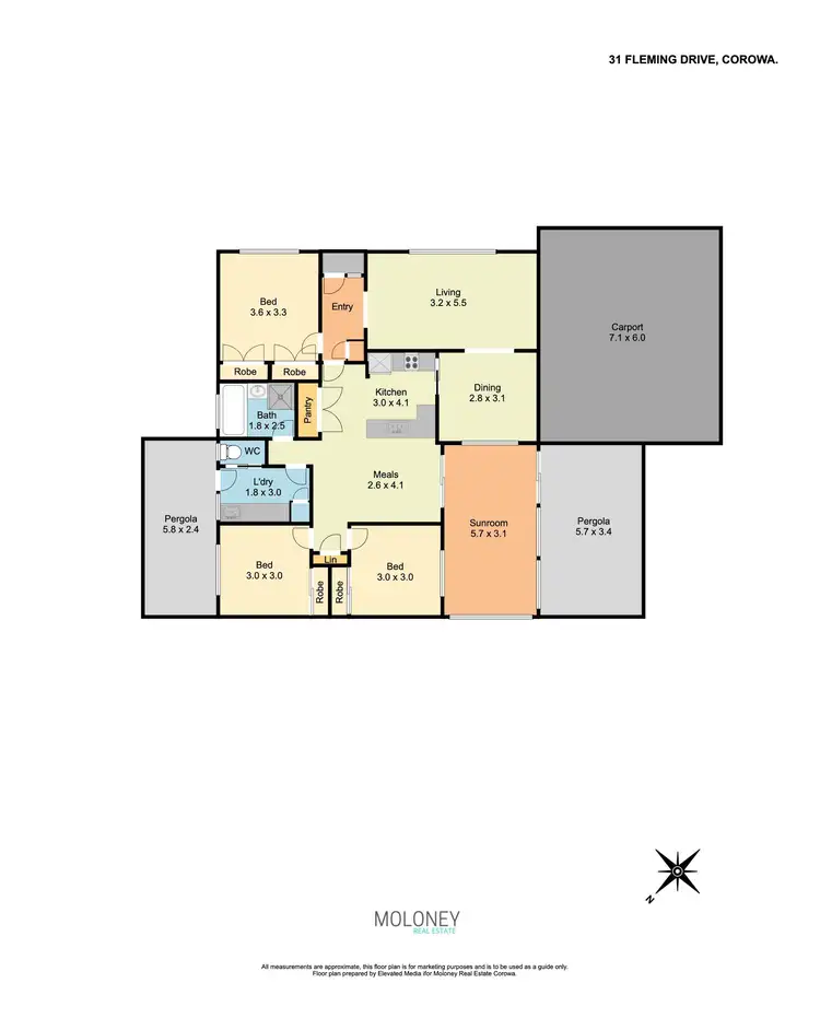 Floorplan of Homely house listing, 31 Fleming Drive, Corowa NSW 2646