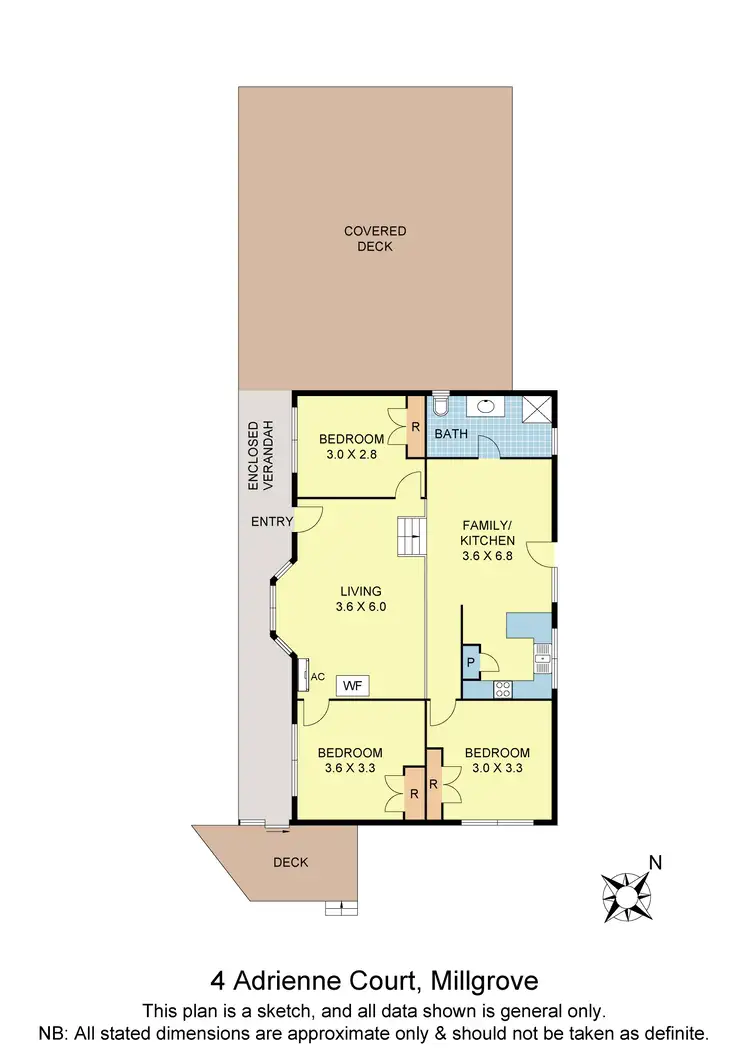 Floorplan of Homely house listing, 4 Adrienne Court, Millgrove VIC 3799