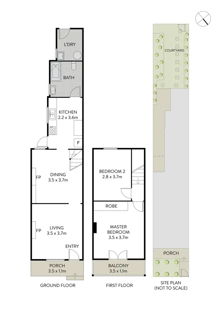 Floorplan of Homely terrace listing, 18 Gottenham Street, Glebe NSW 2037