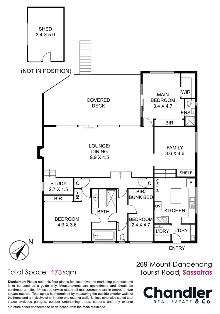 Floorplan of Homely house listing, 269 Mount Dandenong Tourist Road, Sassafras VIC 3787