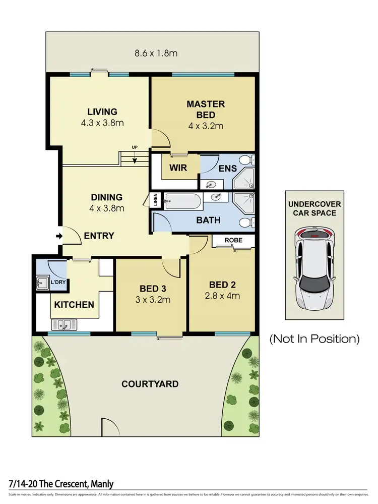 Floorplan of Homely apartment listing, 7/14-20 The Crescent, Manly NSW 2095