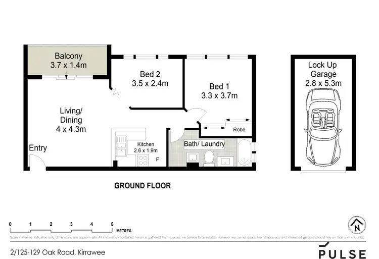 Floorplan of Homely apartment listing, 2/125-129 Oak Road, Kirrawee NSW 2232