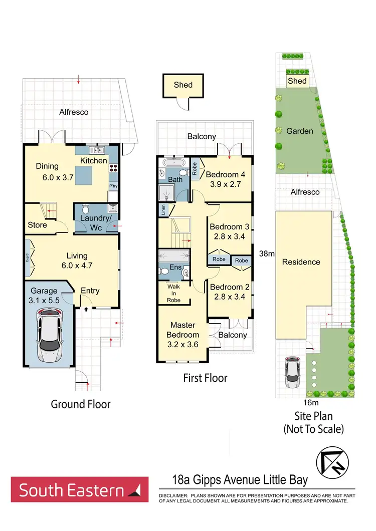Floorplan of Homely semi-detached listing, 18A Gipps Avenue, Little Bay NSW 2036