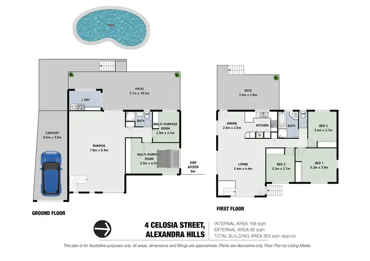Floorplan of Homely house listing, 4 Celosia Street, Alexandra Hills QLD 4161