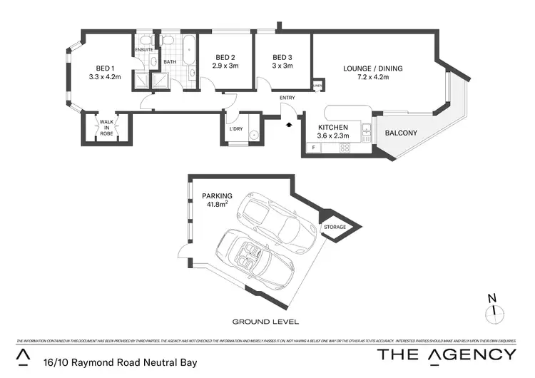 Floorplan of Homely apartment listing, 16/10 Raymond Road, Neutral Bay NSW 2089