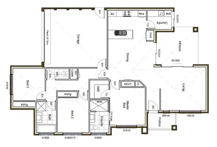 Floorplan of Homely house listing, 1 Cromwell Road, Leneva VIC 3691