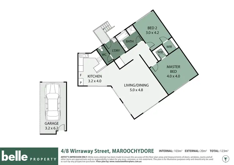 Floorplan of Homely unit listing, 4/8 Wirraway Street, Maroochydore QLD 4558