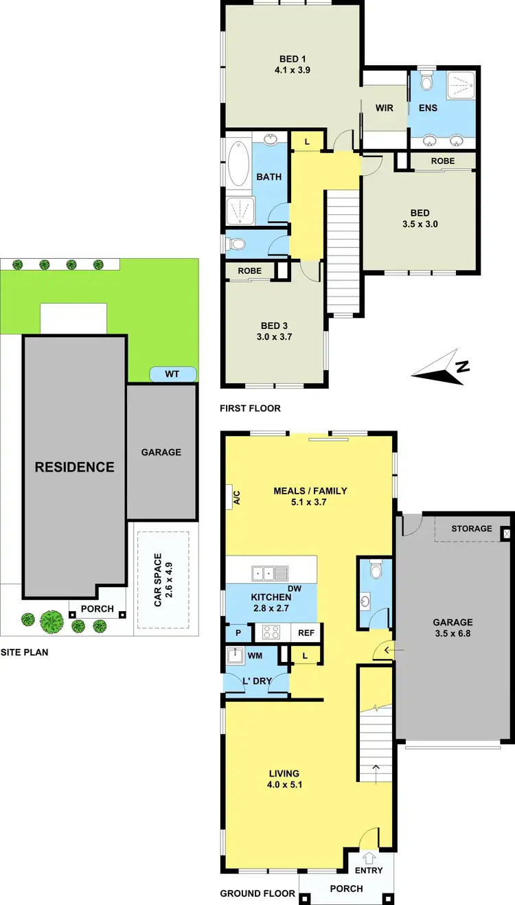 Floorplan of Homely townhouse listing, 11 Coley Court, Hampton Park VIC 3976