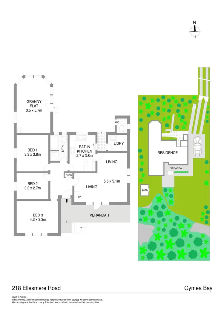 Floorplan of Homely house listing, 218 Ellesmere Road, Gymea Bay NSW 2227