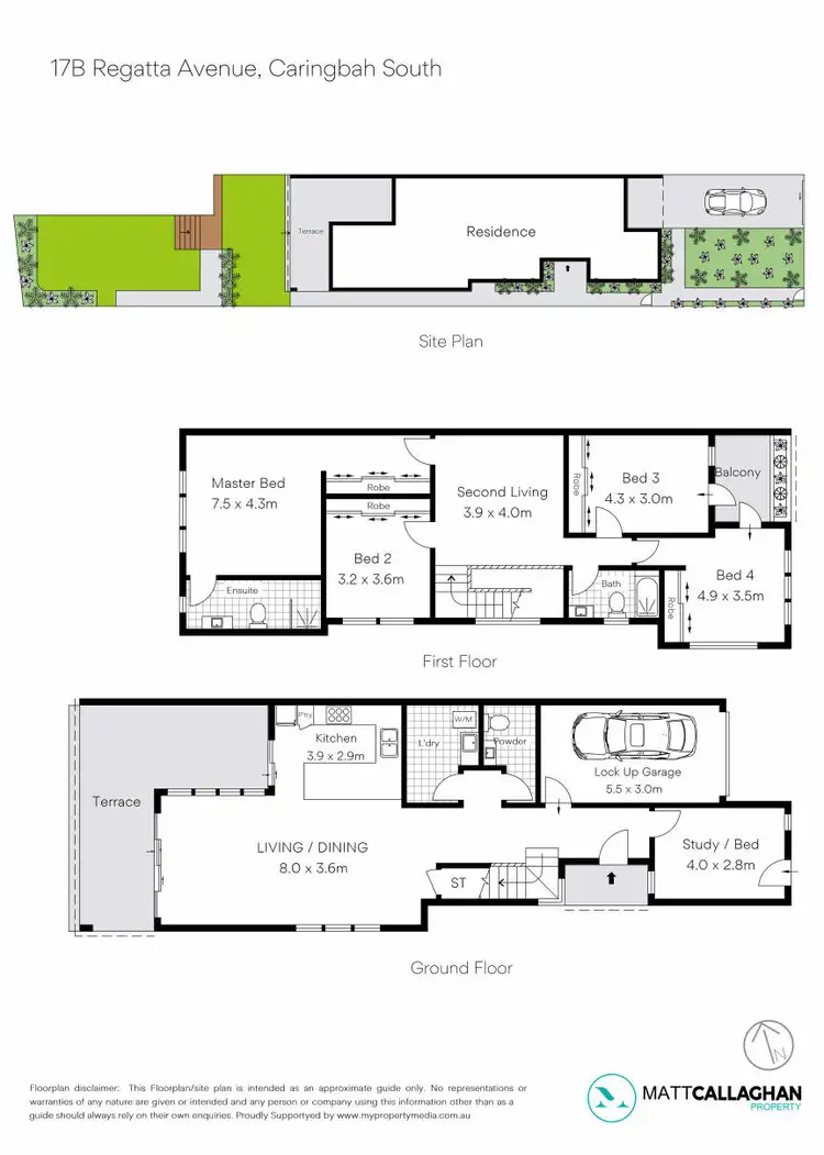 Floorplan of Homely semi-detached listing, 17B Regatta Avenue, Caringbah South NSW 2229