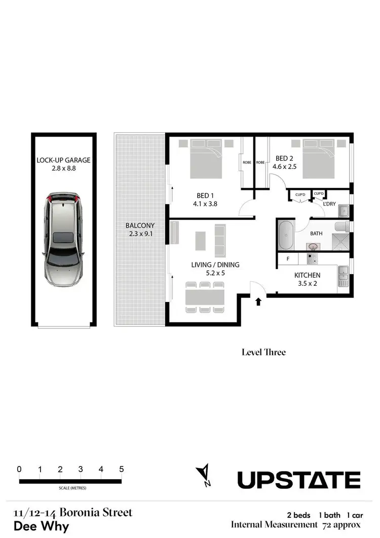 Floorplan of Homely apartment listing, 11/12-14 Boronia Street, Dee Why NSW 2099