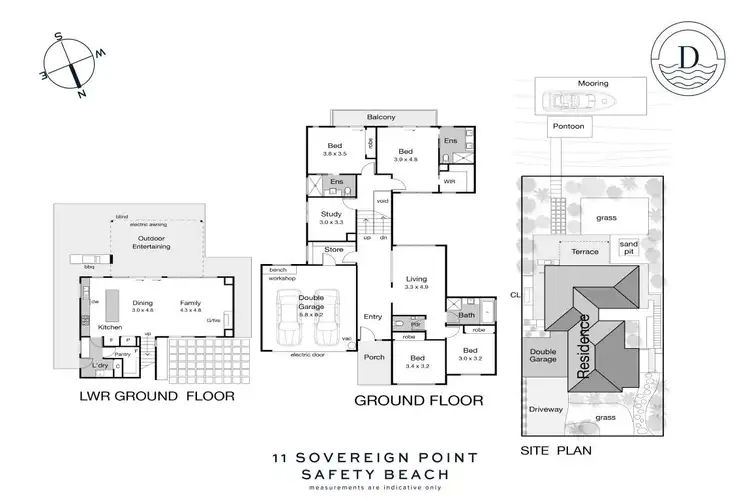 Floorplan of Homely house listing, 11 Sovereign Point, Safety Beach VIC 3936