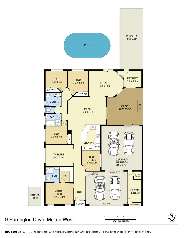 Floorplan of Homely house listing, 9 Harrington Drive, Melton West VIC 3337