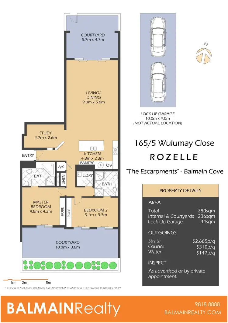 Floorplan of Homely apartment listing, 165/5 Wulumay Close, Rozelle NSW 2039