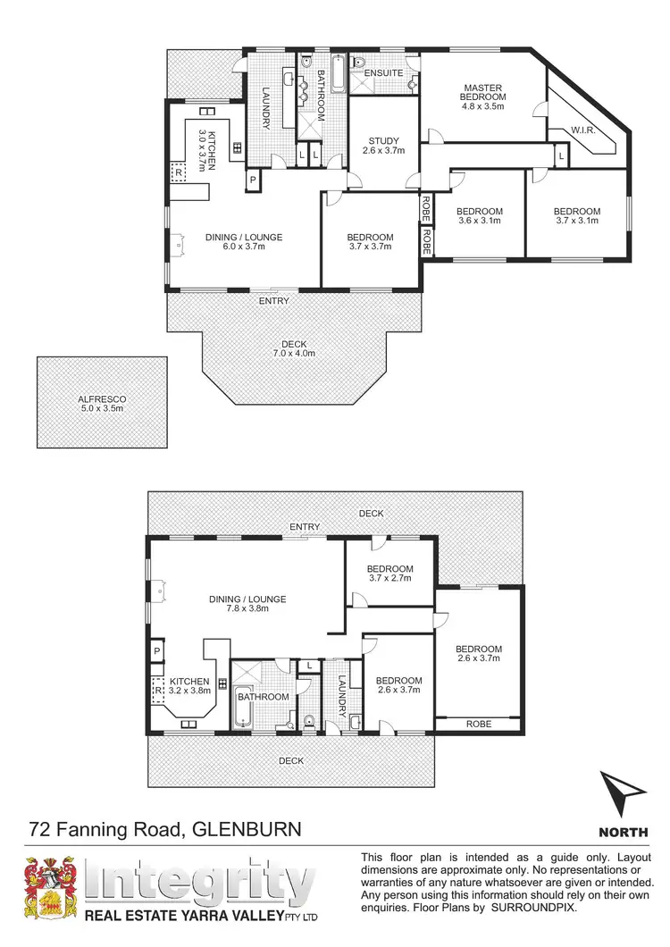 Floorplan of Homely rural property listing, 72 Fanning Road, Glenburn VIC 3717