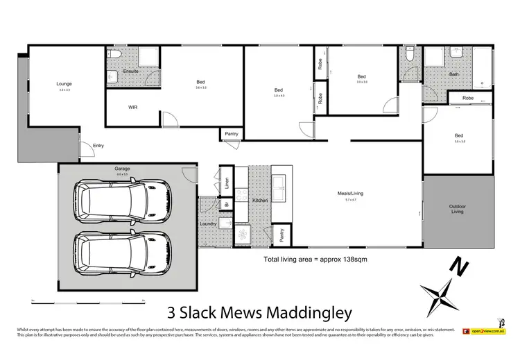 Floorplan of Homely house listing, 3 Slack Mews, Maddingley VIC 3340