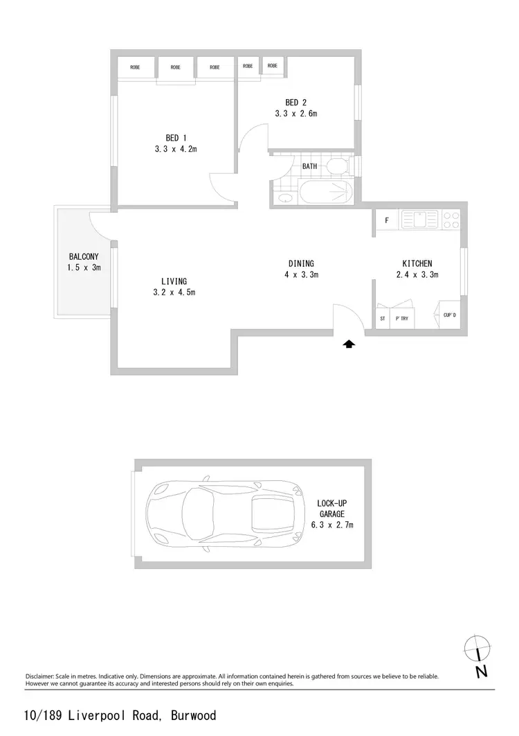 Floorplan of Homely apartment listing, 10/189 Liverpool Road, Burwood NSW 2134