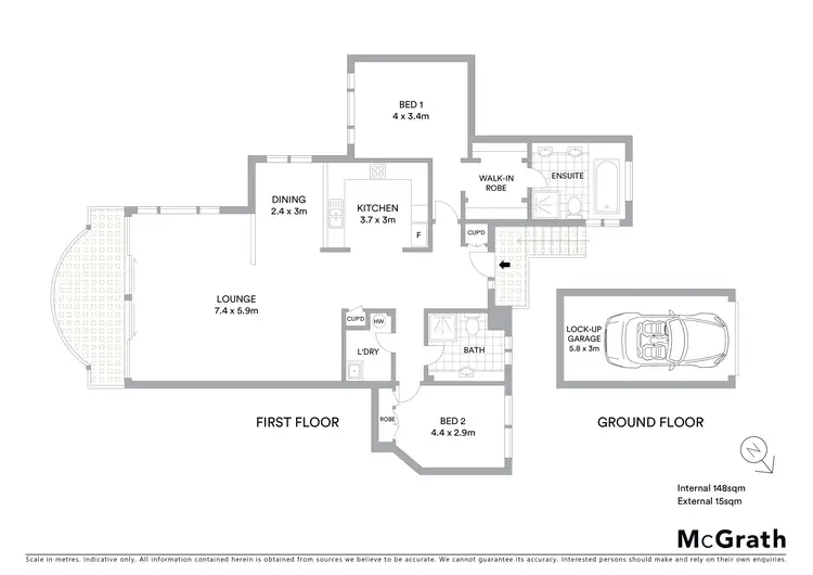 Floorplan of Homely apartment listing, 44/13 Shearwater Place, Korora NSW 2450