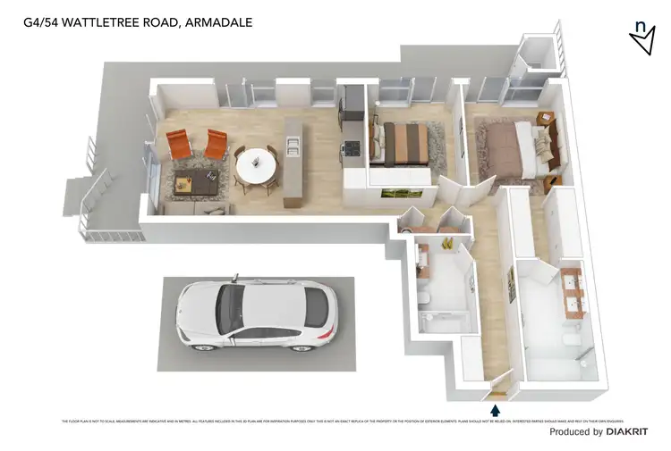 Floorplan of Homely apartment listing, Level G/04/54 Wattletree Road, Armadale VIC 3143