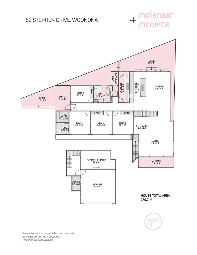 Floorplan of Homely house listing, 82 Stephen Drive, Woonona NSW 2517