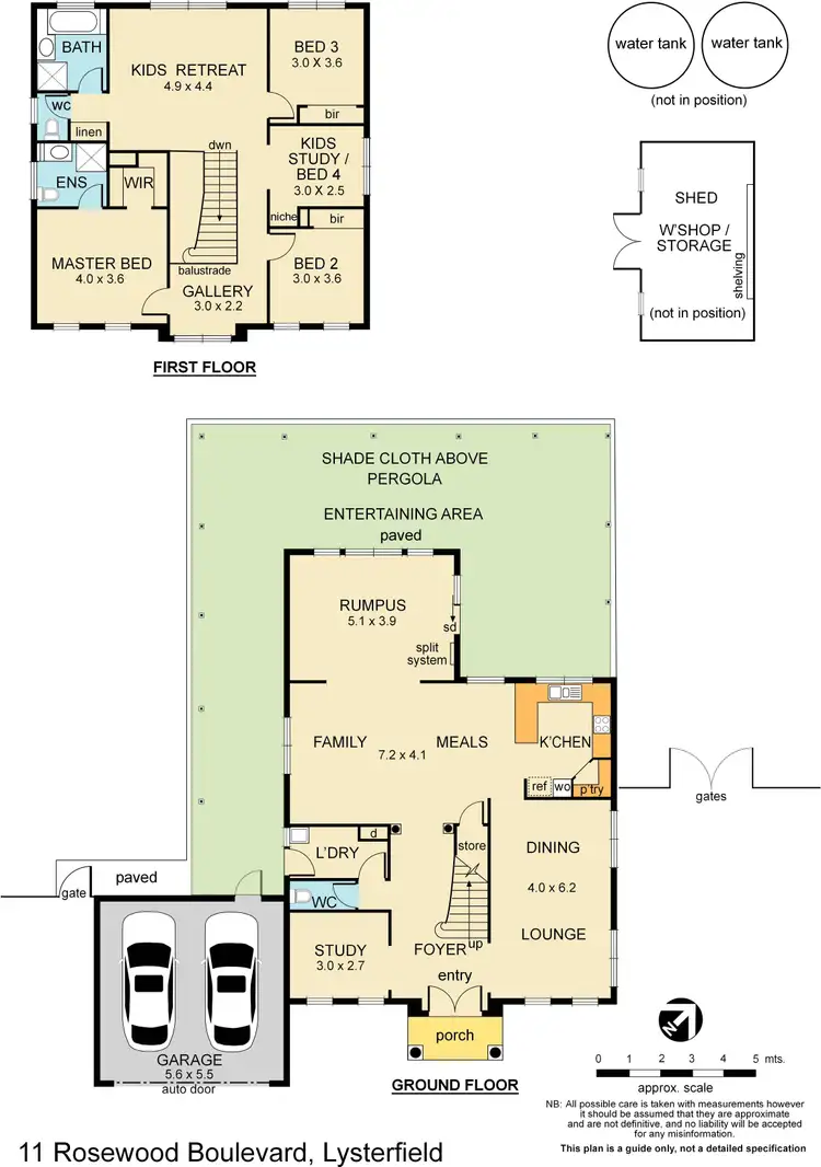 Floorplan of Homely house listing, 11 Rosewood Boulevard, Lysterfield VIC 3156