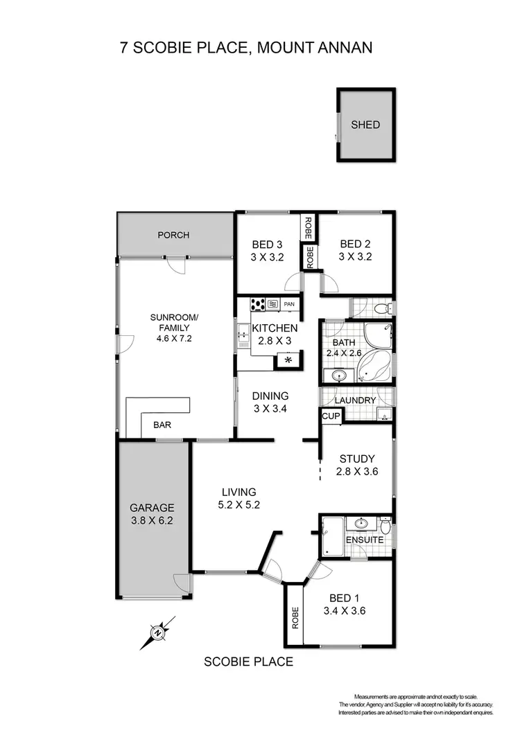 Floorplan of Homely house listing, 7 Scobie Place, Mount Annan NSW 2567