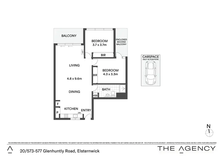 Floorplan of Homely apartment listing, 20/573-577 Glen Huntly Road, Elsternwick VIC 3185